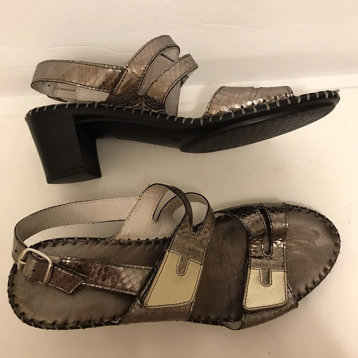 Bronze metallic hotsell sandals