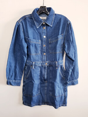 Mango Olivia Denim Dress sz 4 | eBay