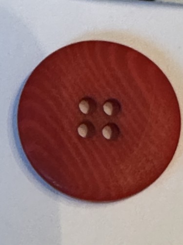 2 - 1” Ragwear Red Buttons Good For Almost Anything. Including Crafts & Dresses - Picture 2 of 5