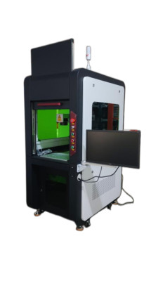 MCWlaser 60W MOPA M7 Enclosed Fiber Laser Marking Machine with D80 Rotary Axis