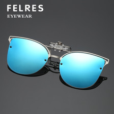 Clip On Flip Up Polarized Sunglasses For Men Women Driving Riding Glasses New