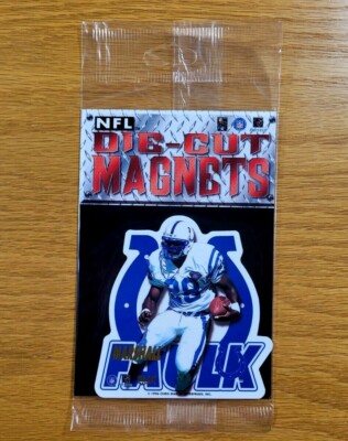 MARSHALL FAULK Indianapolis Colts Vintage 1996 NFL Football DieCut Fridge Magnet