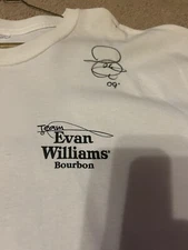 Evan Williams Bourbon Tee Shirt XL Jason Quinn Autograph Bassmasters