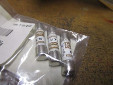 15 AMP 600 AC / 500 DC KLK Series Fast-Acting Midget Fuse QTY 3