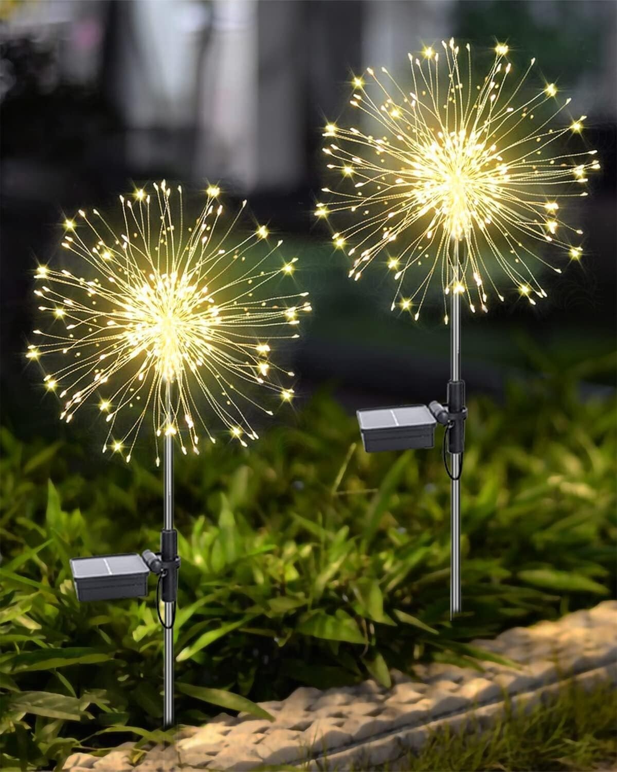 Solar Firework Lights 120 LED Lights Outdoor Garden 8 Modes christmas