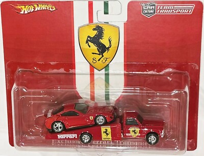 Hot Wheels Team Transport Ferrari 2台売り Custom Hot Wheels Team Transport FERRARI 599xx on the Ramp w/ Real
