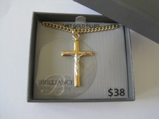 BRILLIANCE Necklace 14k Gold Filled  Crucifix