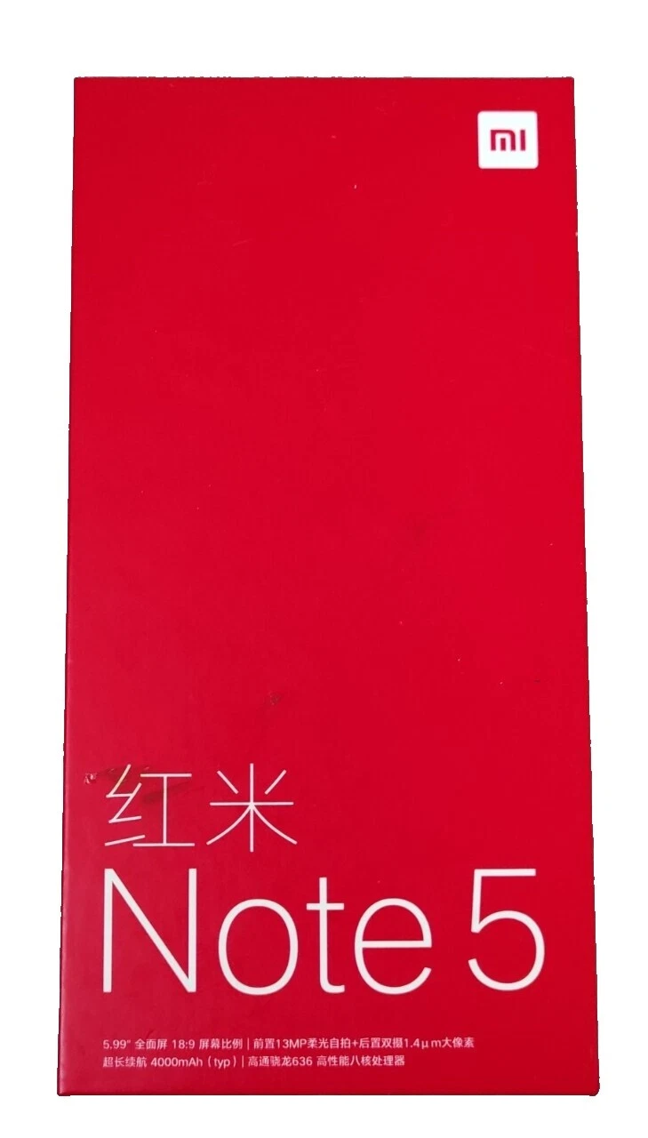 Teléfonos inteligentes Xiaomi Redmi Note 5 Negro