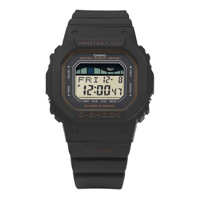Casio G-SHOCK GLX-S5600-1DR Men's Watch | G-LIDE Surf Series | Tide Graph, Moon
