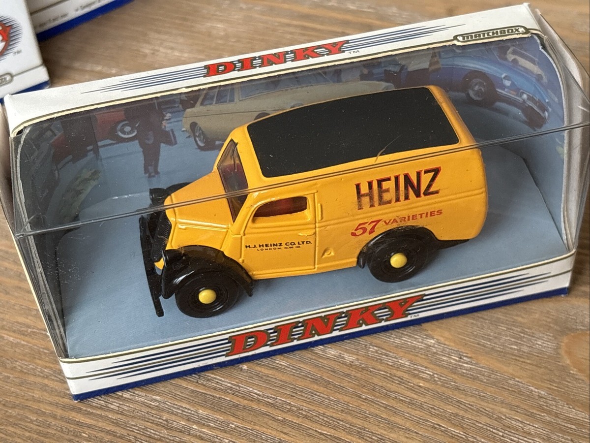 Vintage Dinky 1950 Ford E83W 10 CWT Van DY-4 Yellow Heinz 1:43