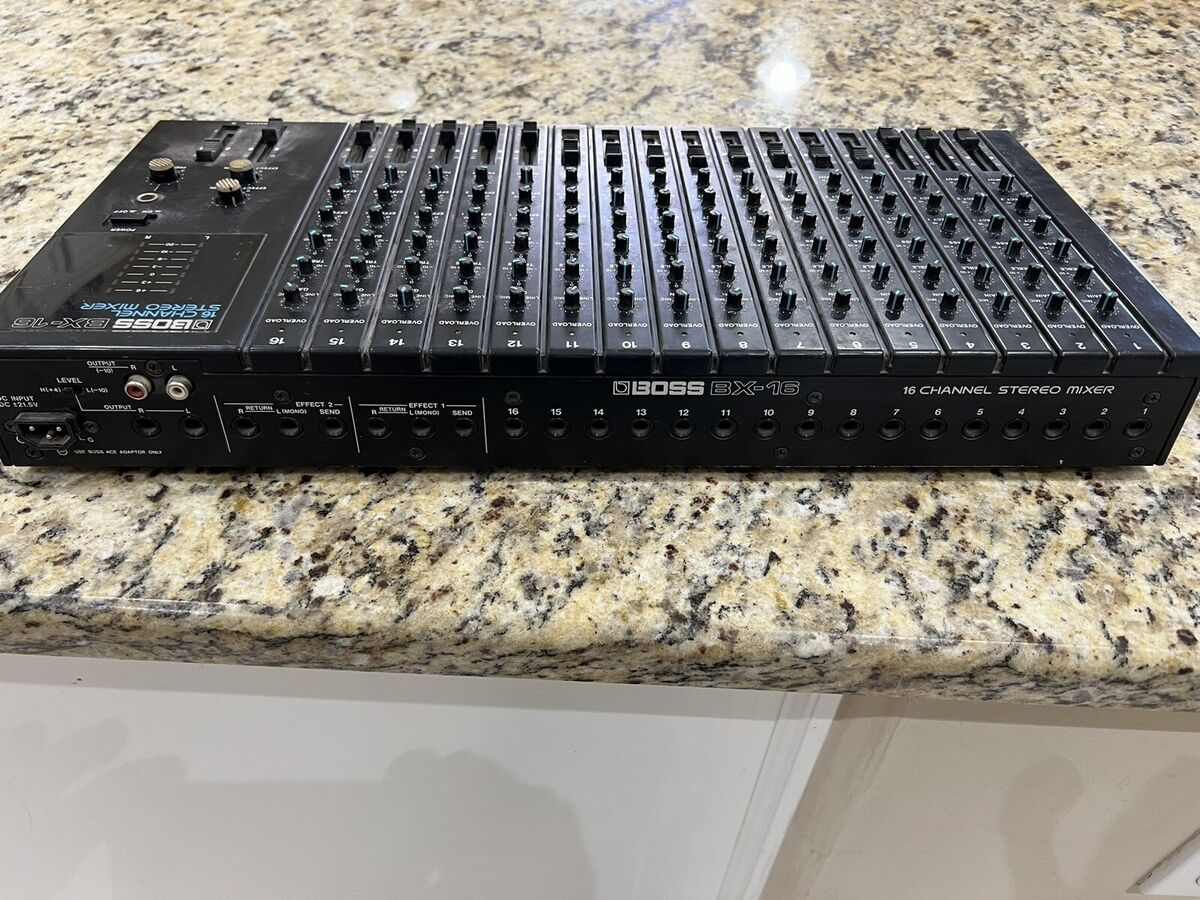 Boss BX-16 16 Channel Compact Stereo Mixer. Tested | eBay Boss BX-16 16 Channel Compact Stereo Mixer. Tested | eBay