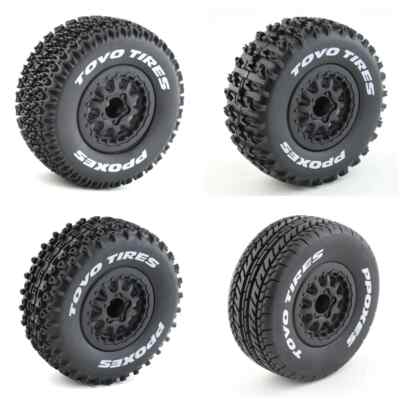 112mm 1/10 Short Course Truck Tires Tyre 12mm Wheel Hex For Traxxas Slash Arrma