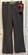 NWT Vtg 90's Y2K Women MUDD Pants Bell Bottom Flare Pants Grey Sz 11