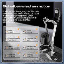 Motore Tergicristallo Per Renault Clio 3 (2005-2014) - Con Tirante, Compatibile Con Numerosi Modelli OEM - Foto 2