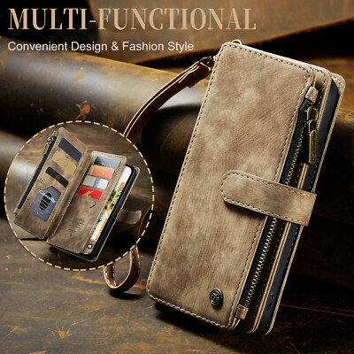 Schutzhülle Für iPhone 16 15 Pro Max 14 13 12 11 XR HandyLeder Magnet Flip Case
