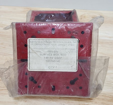 Lot of 2 Siemens  Fire Alarm Surface Mount Box Red 500-695340 FBX-SW
