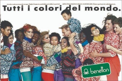 Oliviero Toscani photo Benetton advertising collection all colors of the world