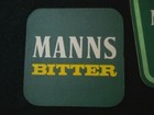 4 Vintage MANNS Beer Bar Coaster Lot / Bar / Man Cave — photo 4
