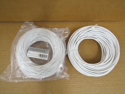 Lot of 2 Bluerigger Cat 5e Ethernet High Speed Patch Cables  LAN RJ45 100ft NOB