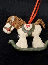 1984 Handcrafted Rocking Horse Christmas Ornament