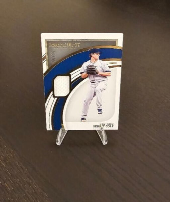 2022 Panini Immaculate Gerrit Cole Relic Card New York Yankees 98