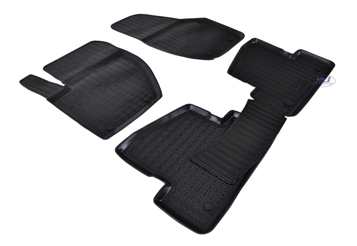 Set De 4 Tapis De Sol 3D En Caoutchouc Pour Volvo V40 (2012-2019) - Noir - Marque J&J AUTOMOTIVE - Neuf