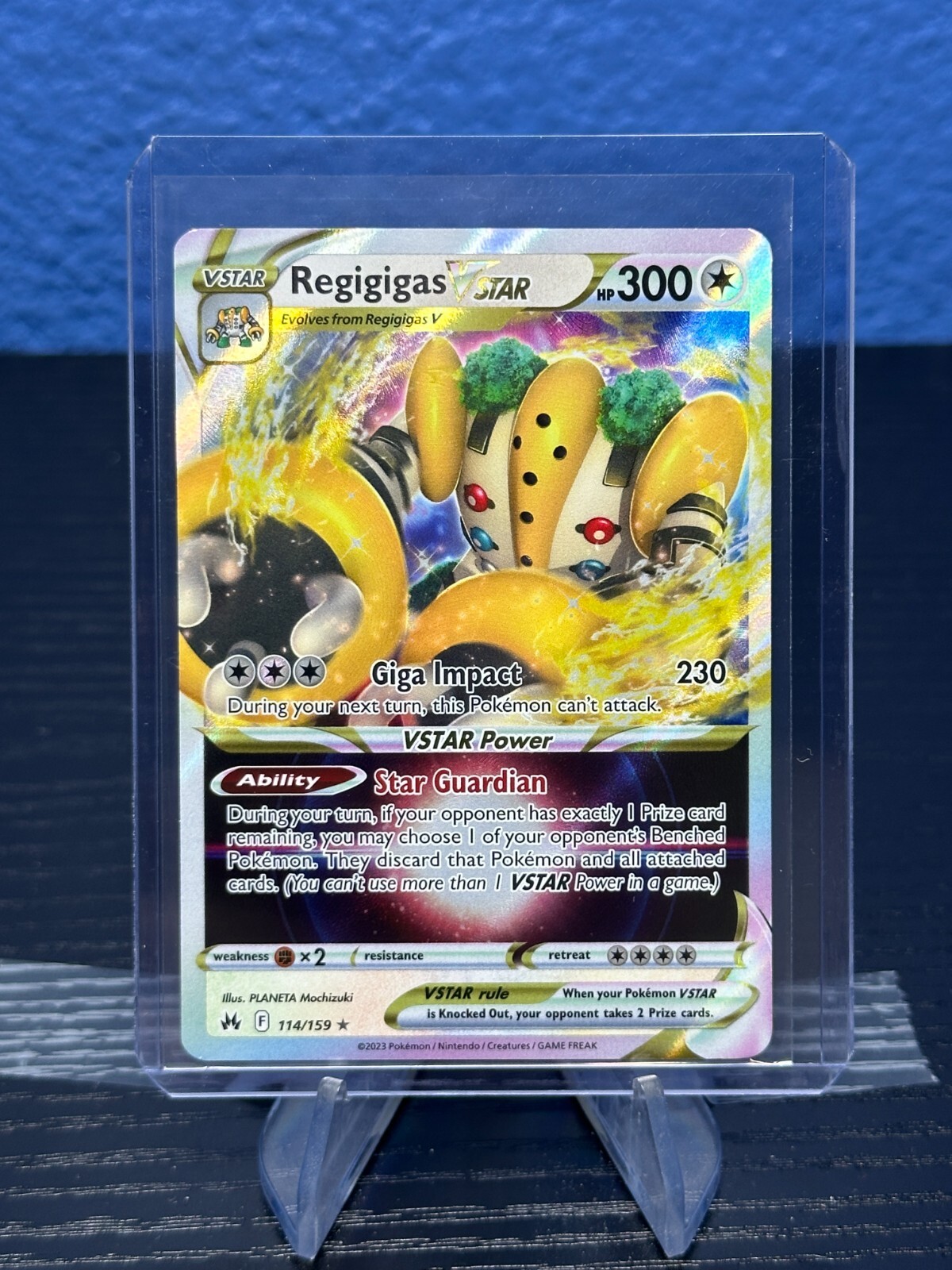 Pokemon Regigigas VSTAR 114/159 Crown Zenith Ultra Rare Holo