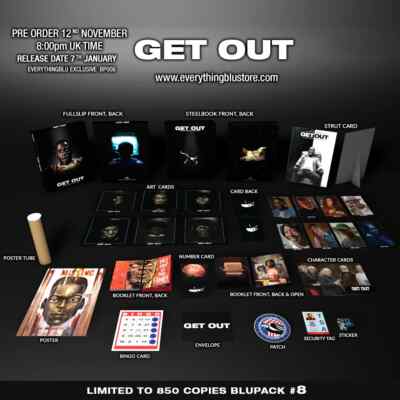 Get Out + EverythingBlu + BluPack #008 + 4K + UHD + Blu-ray + Fullslip Steelbook