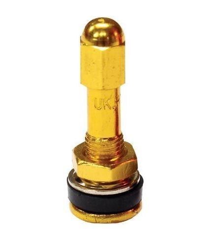 BIKE IT TUBELESS TYRE VALVE 35MM GOLD 8MM THREAD
