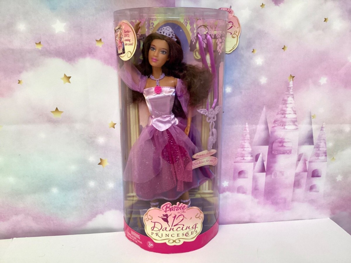 NRFB Barbie Princess Ashlyn 12 Dancing Princesses 2006 Doll In