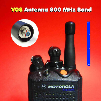 V08 Stubby 800 MHz Antenna for Motorola APX6000 MT1500 MTX8250 APX NEXT SRX2200