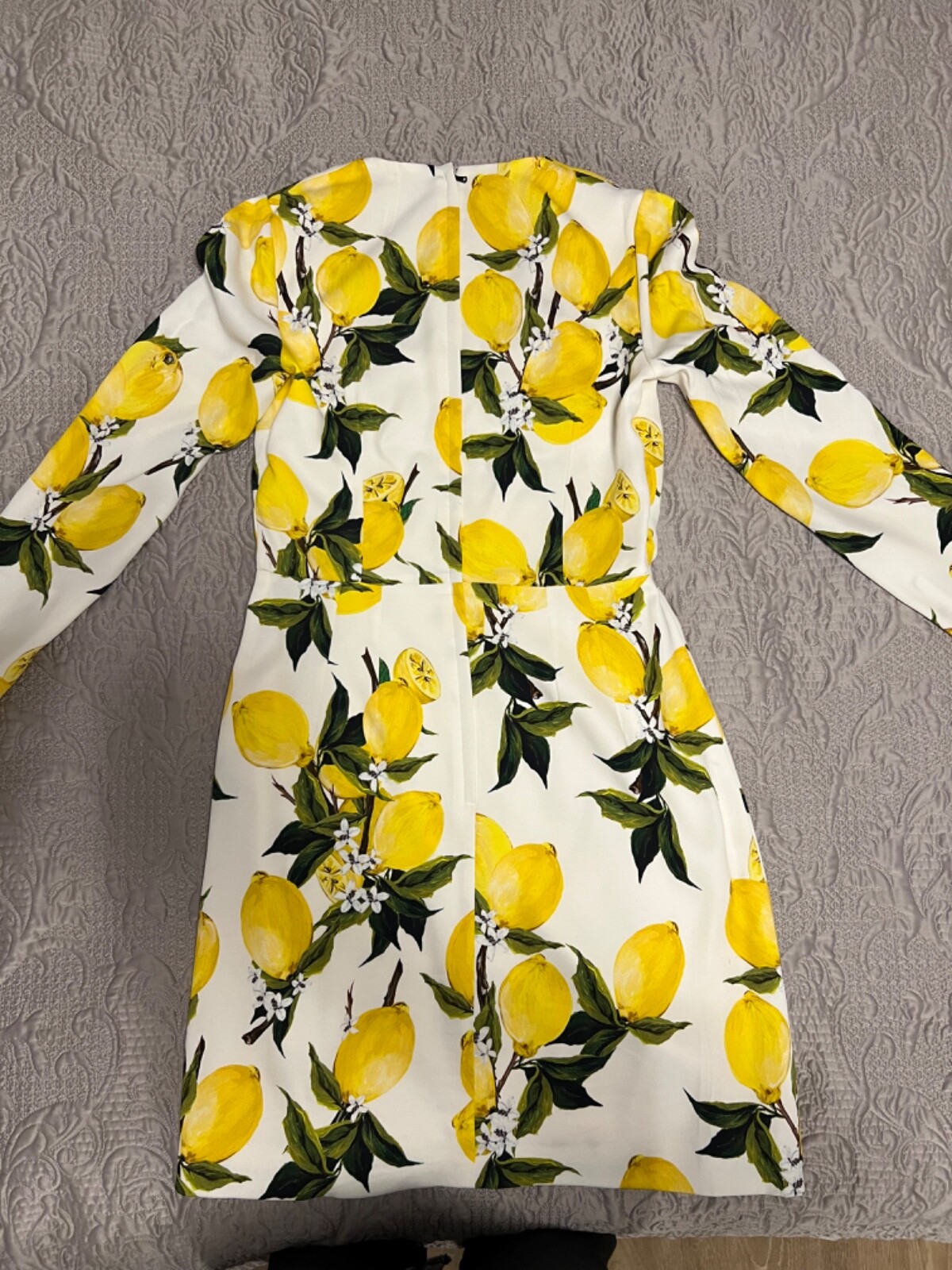 Vestido Dolce and Gabbana estampado limón talla 42, UK 10