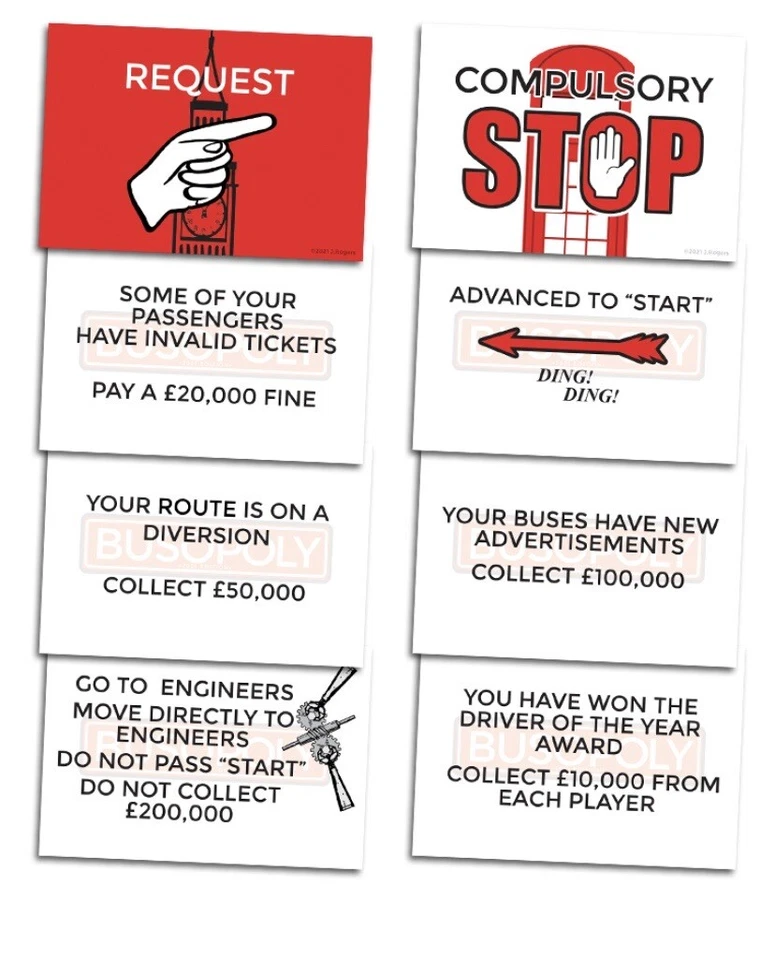 BUS MONOPOLY FAMILY BOARD GAMES TRANSPORT ENTHUSIASTS BUSOPOLY - Image 4 of 4