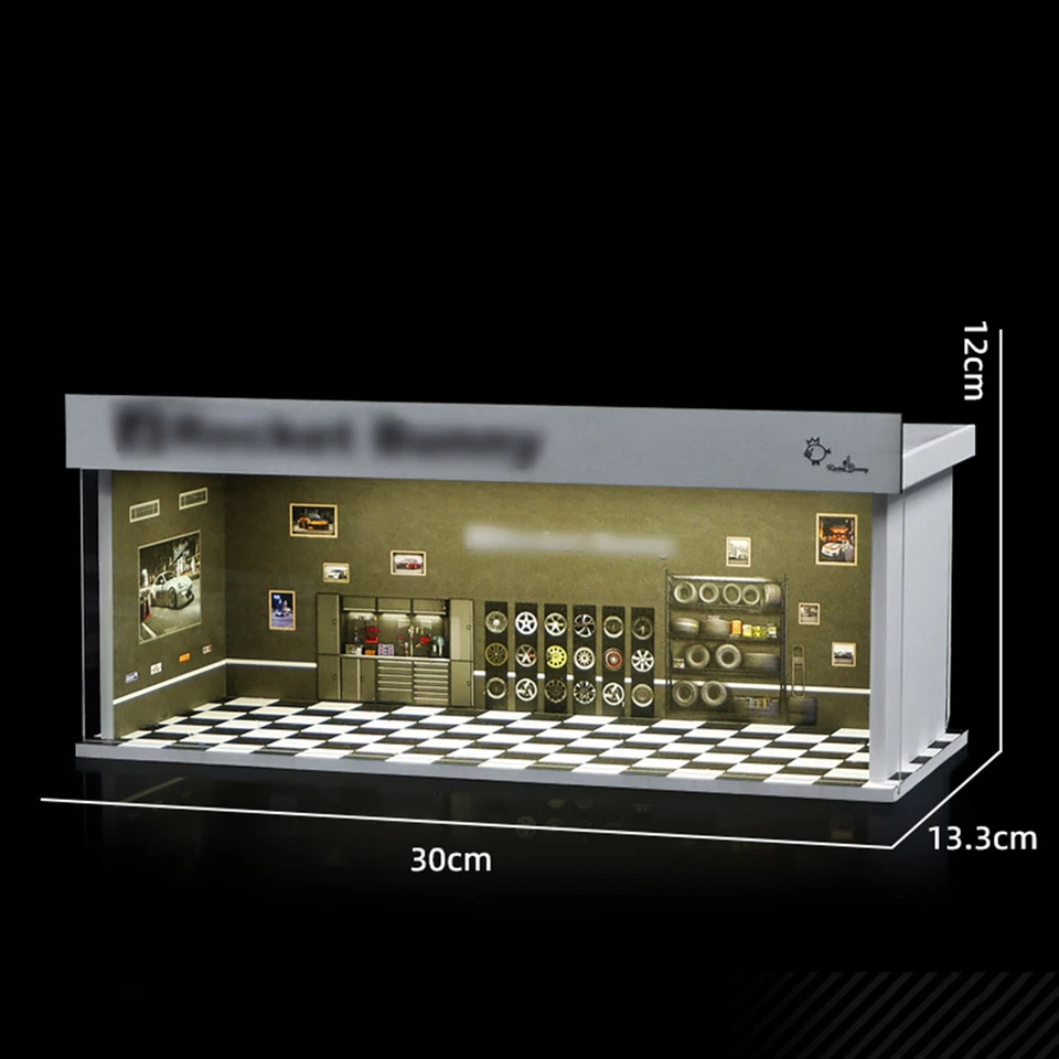 1:64 Diorama Car Garage Model Repair Workshop Scene Display Building Model - Image 2 of 4