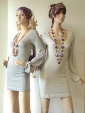 White Knit Dress/ Slim Fit/ Backless Style/ Fashion Design/ Party Style