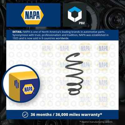 2x Coil Springs (Pair Set) fits SAAB 9-5 YS3G 2.0 Front 10 to 12 A20NHT NAPA