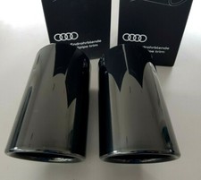 Audi A3 8P original Auspuffblenden Endrohre Auspuff S3 Endrohrblenden schwarz 