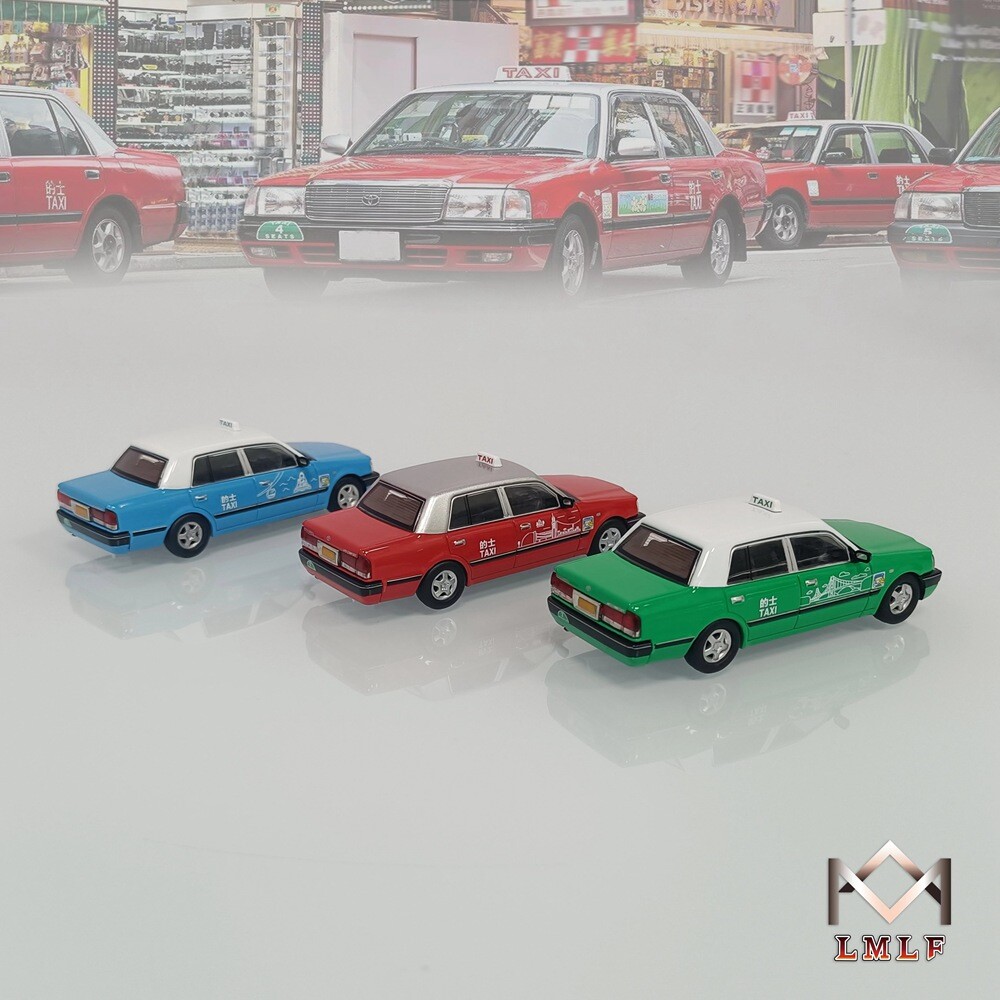LMLF 1:64 Toyota Crown Taxi Hong Kong - Miniature Voiture En Métal Moulé - Collection
