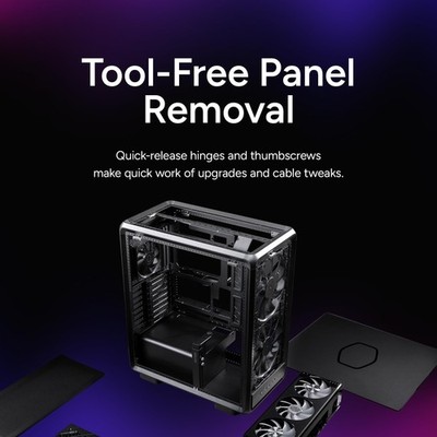 Cooler Master MasterFrame 500 Mesh ATX Mid-Tower PC Case | eBay