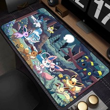 Pok mon Eevee Evolutions XXL Mouse Pad Kawaii Anime Gaming Desk Mat Keyboard PC