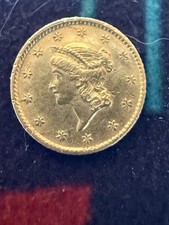 1853 U.S. 1 dollar gold coin