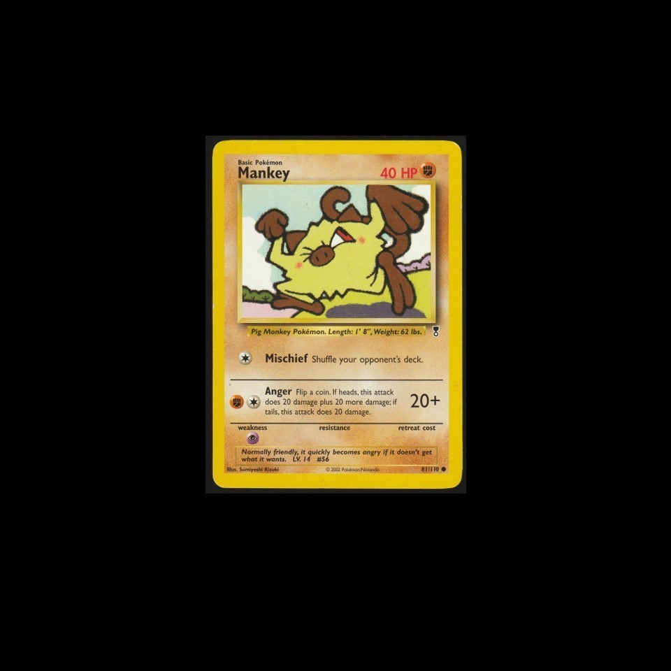 ▸ Pokemon | 2002 | Mankey | Legendary Collection Regular | 81/110 | HP