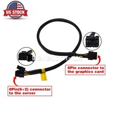 8Pin to 8Pin PCIE GPU Power Cable For DELL XR12 to Nvidia K80/M40/M60/P40/P100