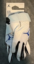 Jordan Fly Elite Batting Gloves Blue And White Size XL NWT