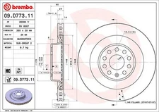 Brembo 09.D773.11 Brake Disc for Tesla
