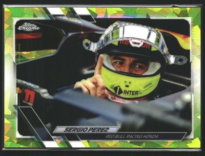 2021 Topps Chrome Sapphire Formula 1 - Sergio Perez #46 Chartreuse 042/199