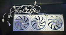 120mm PC Case Fans ARGB Infinity Mirror; 2 Reverse Blade, 1 Regular, open box
