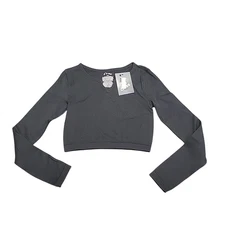 Art Class Kids Girls Long Sleeves Top Medium Sz 8 Black Casual Tee Shirt