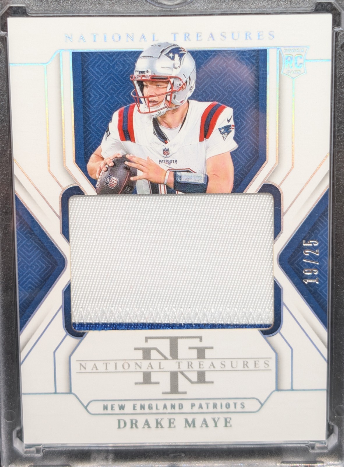 2024 Panini National Treasures - Rookie Patch Drake Maye #208 Holo Silver /25