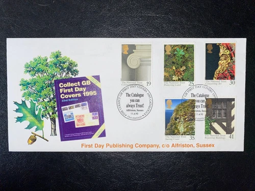 1995 THE NATIONAL TRUST F.D.P. CO. OFFICIAL FDC & GB FDC CATALOGUE SHS